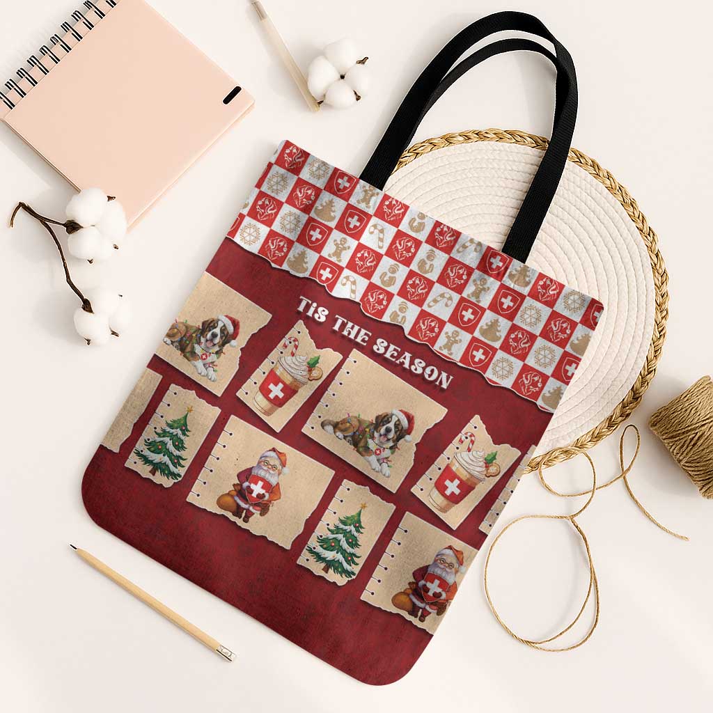 Switzerland Christmas Tote Bag Tis The Season - Wonder Print Shop