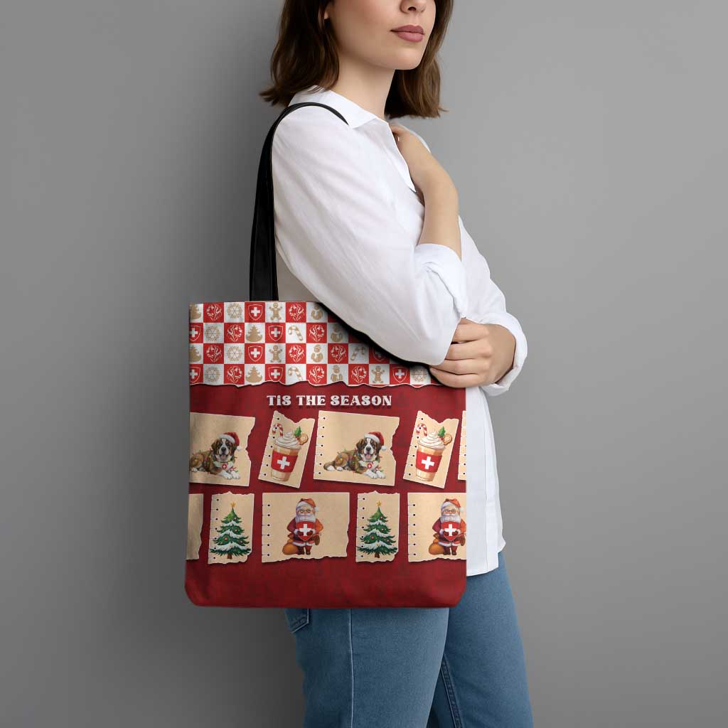 Switzerland Christmas Tote Bag Tis The Season - Wonder Print Shop