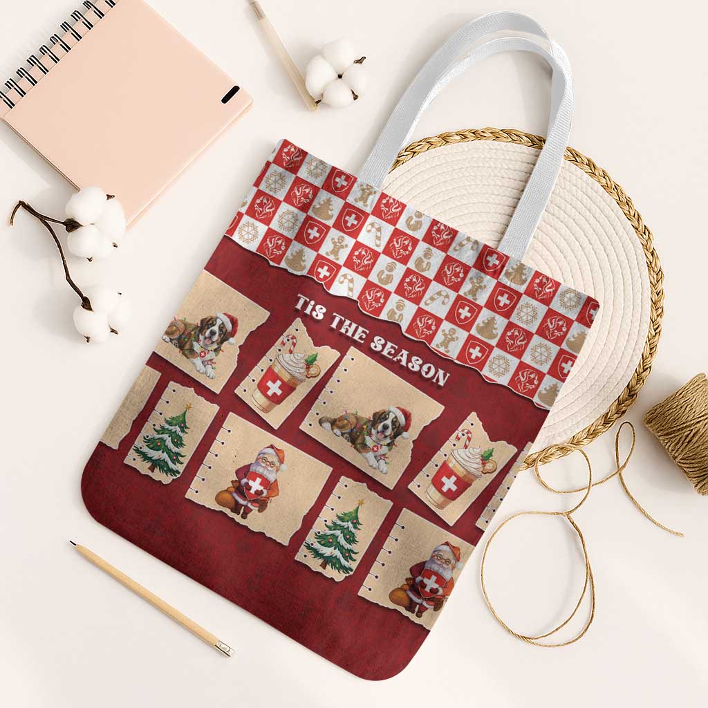 Switzerland Christmas Tote Bag Tis The Season - Wonder Print Shop