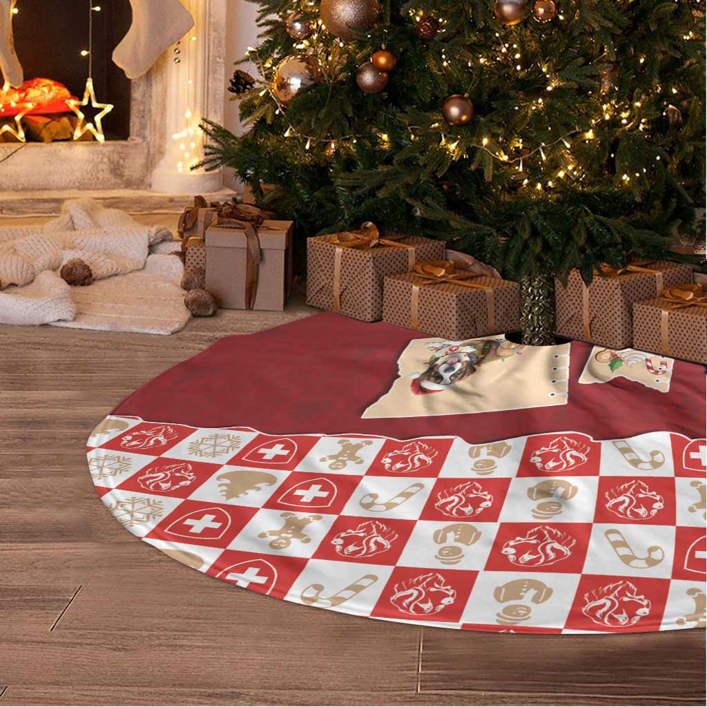 Switzerland Christmas Tree Skirt Tis The Season - Wonder Print Shop
