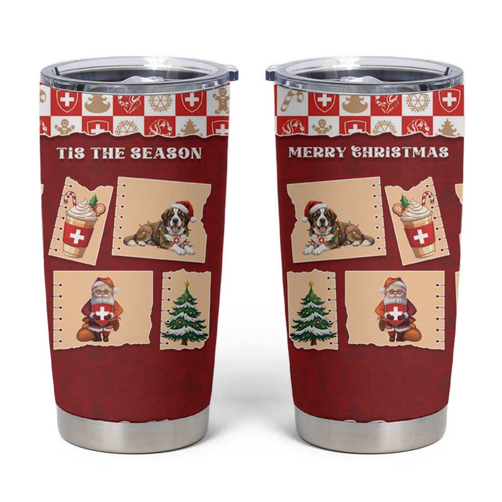 Switzerland Christmas Tumbler Cup Tis The Season - Wonder Print Shop