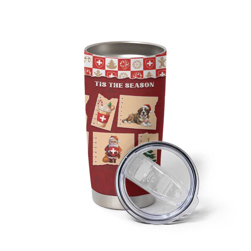 Switzerland Christmas Tumbler Cup Tis The Season - Wonder Print Shop
