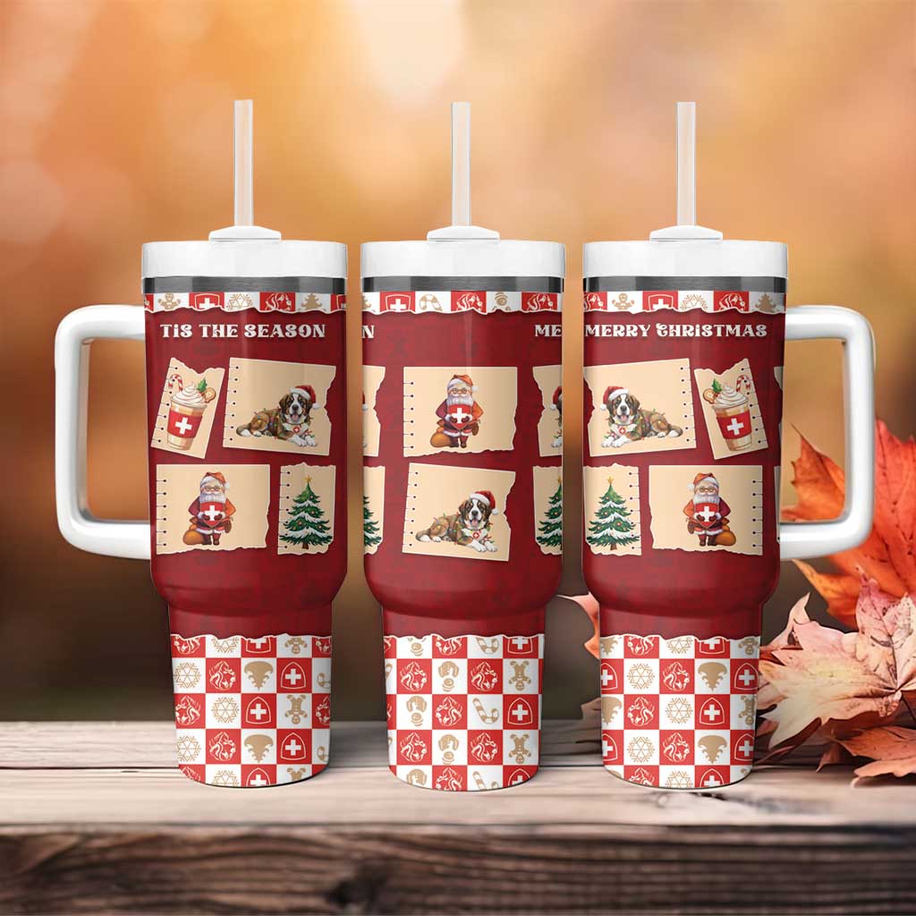 Switzerland Christmas Tumbler With Handle Tis The Season - Wonder Print Shop