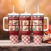 Switzerland Christmas Tumbler With Handle Tis The Season - Wonder Print Shop