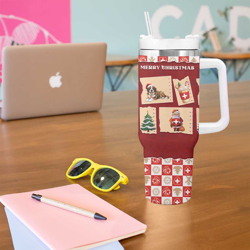 Switzerland Christmas Tumbler With Handle Tis The Season - Wonder Print Shop