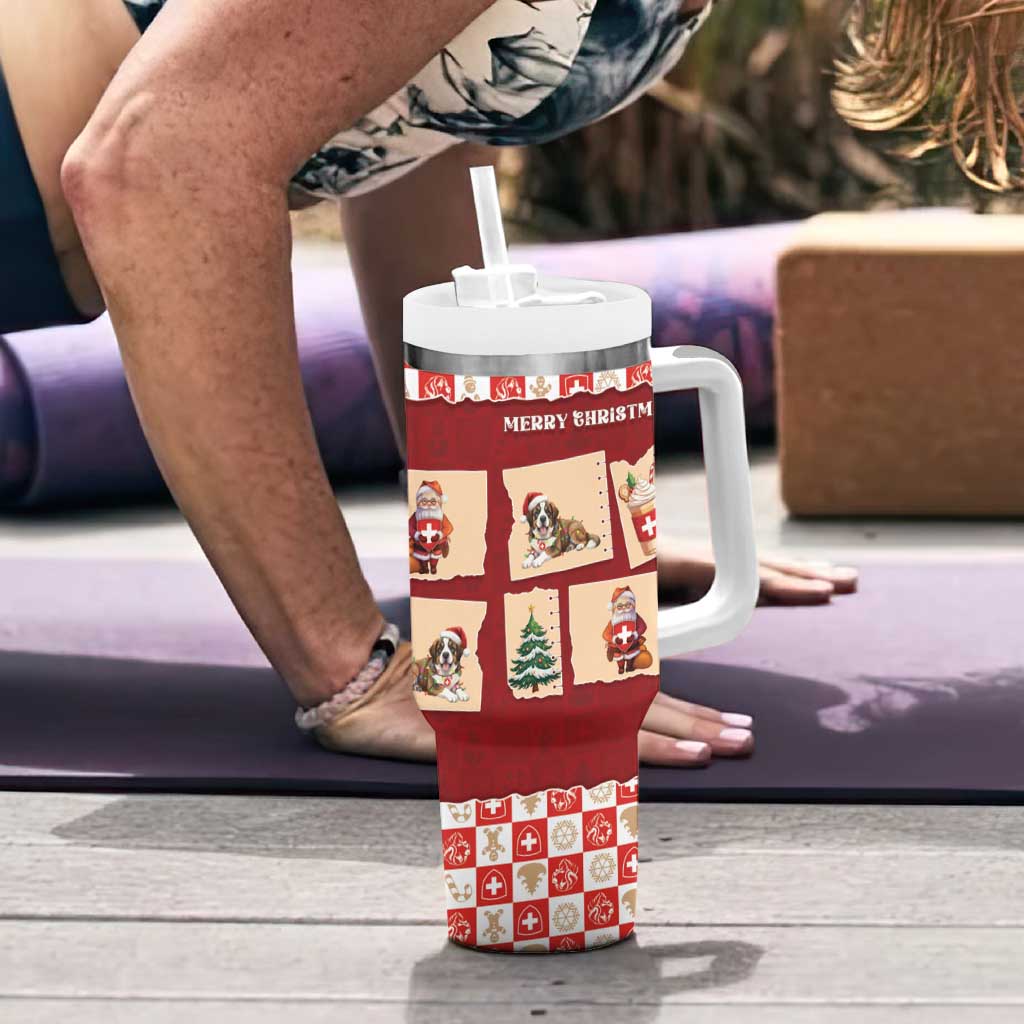 Switzerland Christmas Tumbler With Handle Tis The Season - Wonder Print Shop