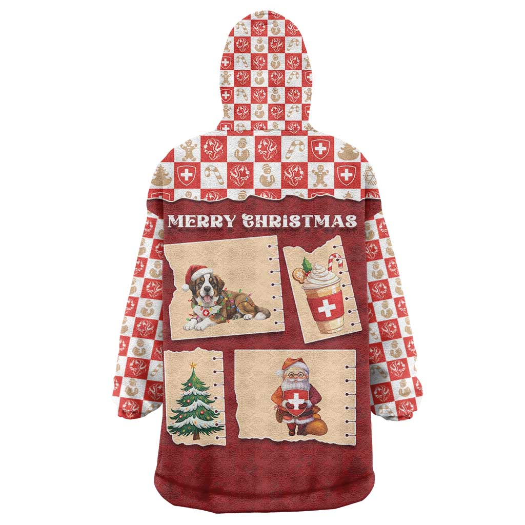 Switzerland Christmas Wearable Blanket Hoodie Tis The Season - Wonder Print Shop