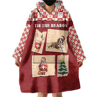Switzerland Christmas Wearable Blanket Hoodie Tis The Season - Wonder Print Shop