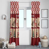 Switzerland Christmas Window Curtain Tis The Season - Wonder Print Shop