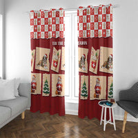 Switzerland Christmas Window Curtain Tis The Season - Wonder Print Shop