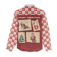 Switzerland Christmas Women Casual Shirt Tis The Season - Wonder Print Shop