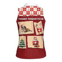 Switzerland Christmas Women Sleeveless Polo Shirt Tis The Season - Wonder Print Shop