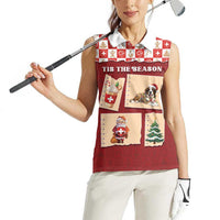 Switzerland Christmas Women Sleeveless Polo Shirt Tis The Season - Wonder Print Shop