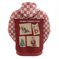 Switzerland Christmas Zip Hoodie Tis The Season - Wonder Print Shop