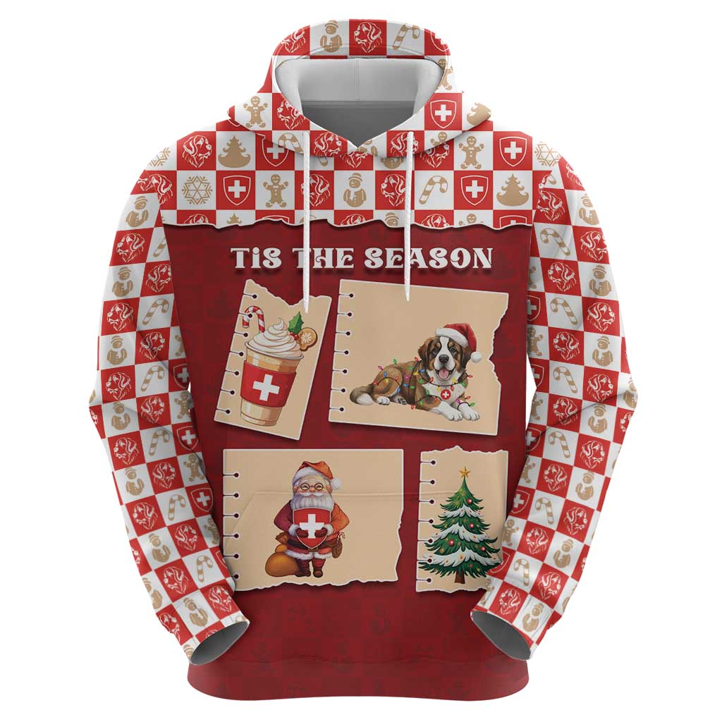 Switzerland Christmas Zip Hoodie Tis The Season - Wonder Print Shop