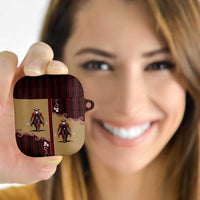 Western Yoke AirPods Case Black Santa Cowboy Retro Style - Wonder Print Shop