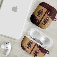 Western Yoke AirPods Case Black Santa Cowboy Retro Style - Wonder Print Shop