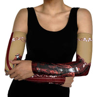 Western Yoke Arm Sleeves Black Santa Cowboy Retro Style - Wonder Print Shop