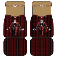 Western Yoke Car Mats Black Santa Cowboy Retro Style - Wonder Print Shop