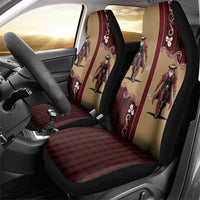 Western Yoke Car Seat Cover Black Santa Cowboy Retro Style - Wonder Print Shop