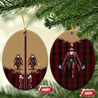 Western Yoke Ceramic Ornament Black Santa Cowboy Retro Style - Wonder Print Shop