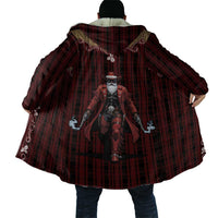 Western Yoke Cloak Black Santa Cowboy Retro Style - Wonder Print Shop