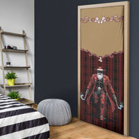 Western Yoke Door Cover Black Santa Cowboy Retro Style - Wonder Print Shop