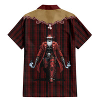 Western Yoke Family Matching Mermaid Dress and Hawaiian Shirt Black Santa Cowboy Retro Style - Wonder Print Shop