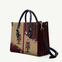 Western Yoke Leather Bag Black Santa Cowboy Retro Style - Wonder Print Shop