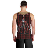 Western Yoke Men Tank Top Black Santa Cowboy Retro Style - Wonder Print Shop