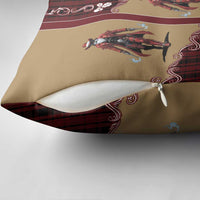 Western Yoke Pillow Cover Black Santa Cowboy Retro Style - Wonder Print Shop