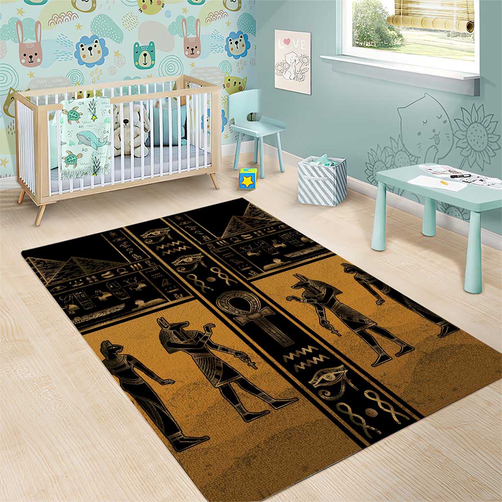 Egypt Area Rug Ancient Ankh Luxury - Wonder Print Shop