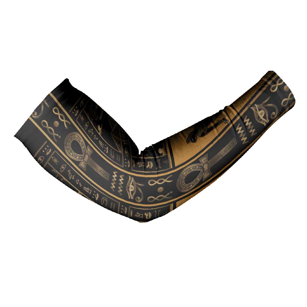 Personalized Egypt Arm Sleeves Ancient Ankh Luxury - Wonder Print Shop