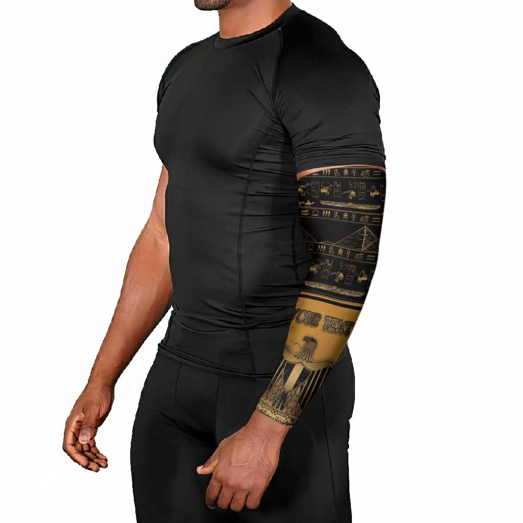 Personalized Egypt Arm Sleeves Ancient Ankh Luxury - Wonder Print Shop