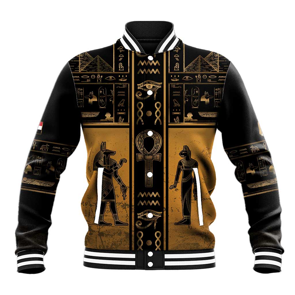 Personalized Egypt Baseball Jacket Ancient Ankh Luxury - Wonder Print Shop