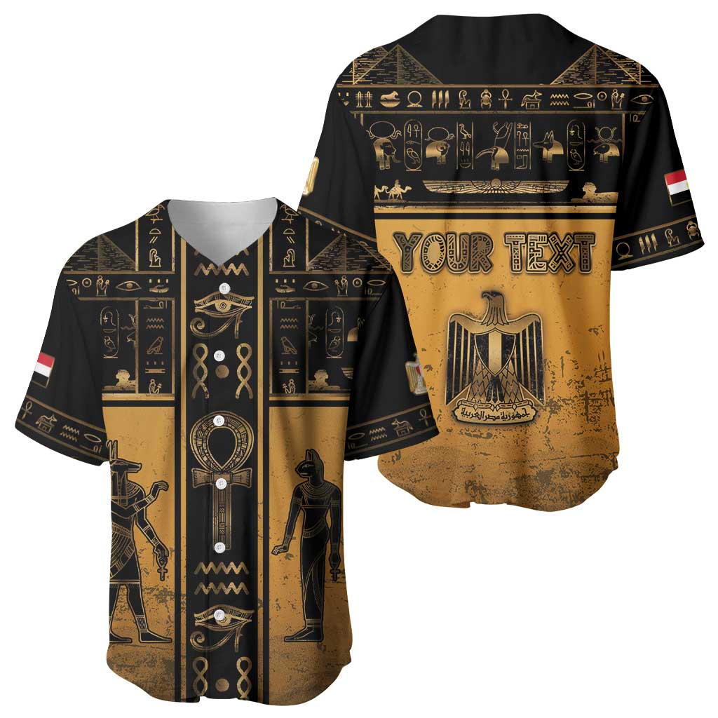 Personalized Egypt Baseball Jersey Ancient Ankh Luxury - Wonder Print Shop