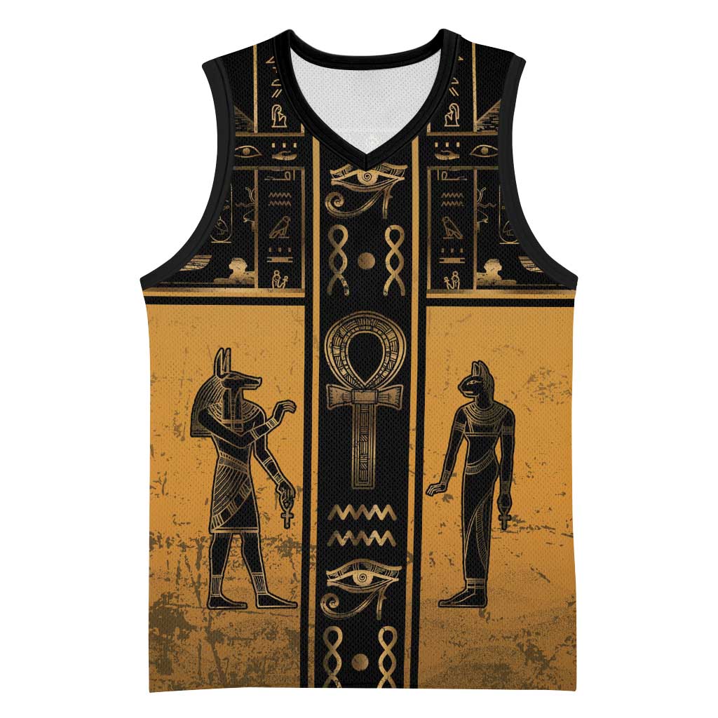 Personalized Egypt Basketball Jersey Ancient Ankh Luxury - Wonder Print Shop