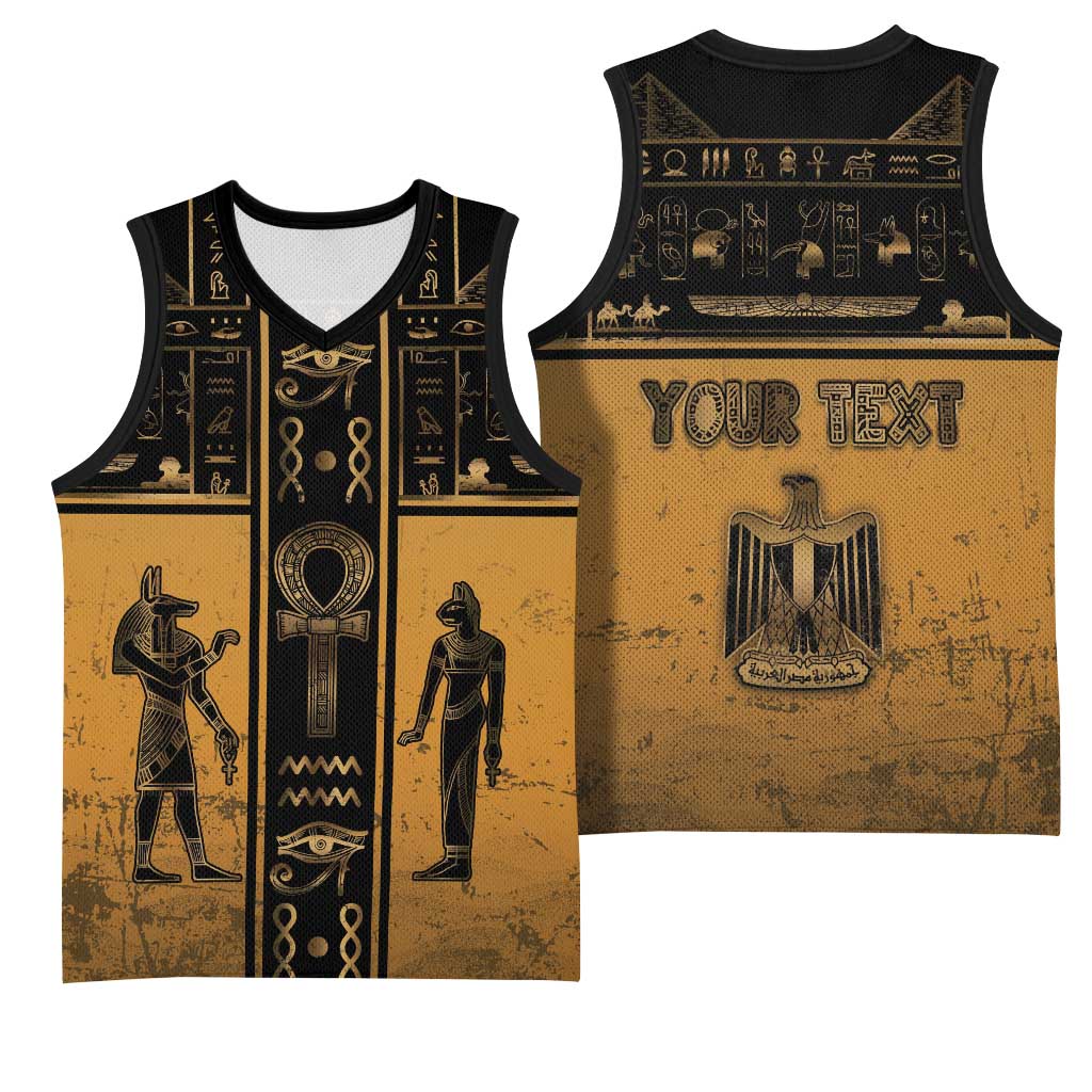 Personalized Egypt Basketball Jersey Ancient Ankh Luxury - Wonder Print Shop