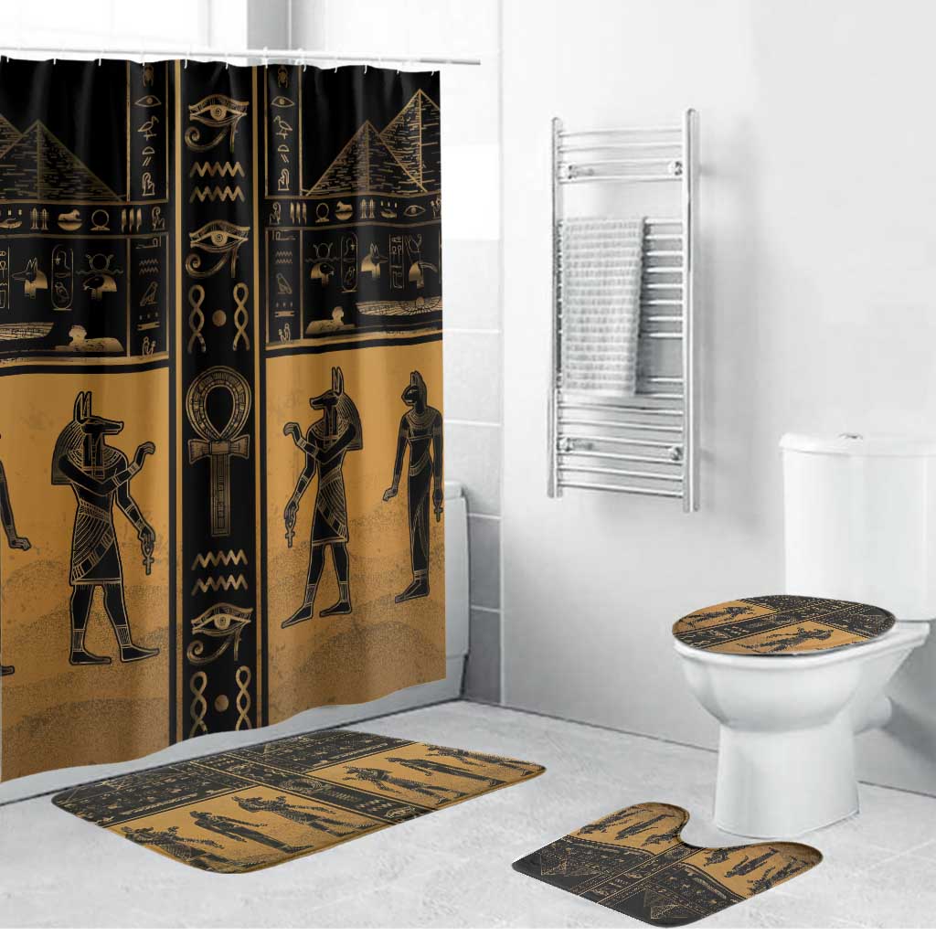 Egypt Bathroom Set Ancient Ankh Luxury - Wonder Print Shop
