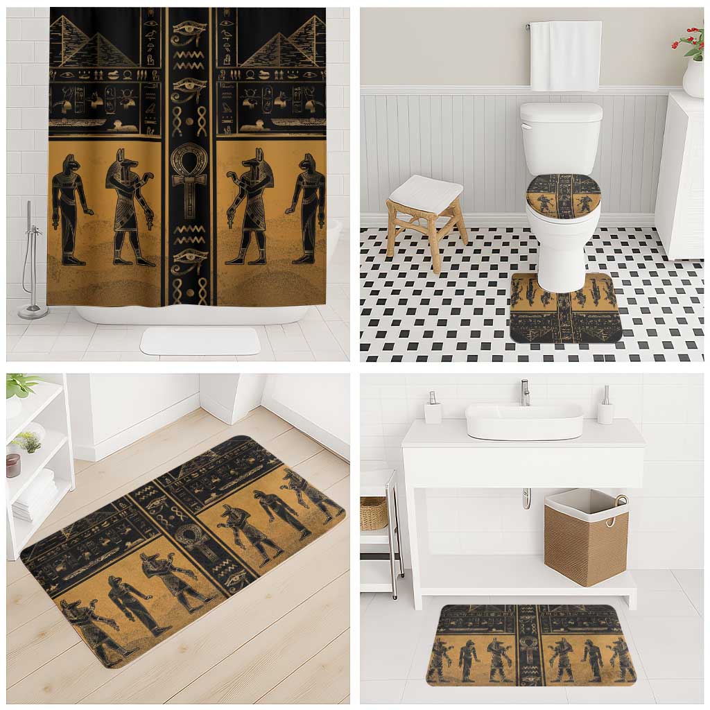 Egypt Bathroom Set Ancient Ankh Luxury - Wonder Print Shop