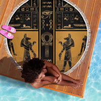 Egypt Beach Blanket Ancient Ankh Luxury - Wonder Print Shop