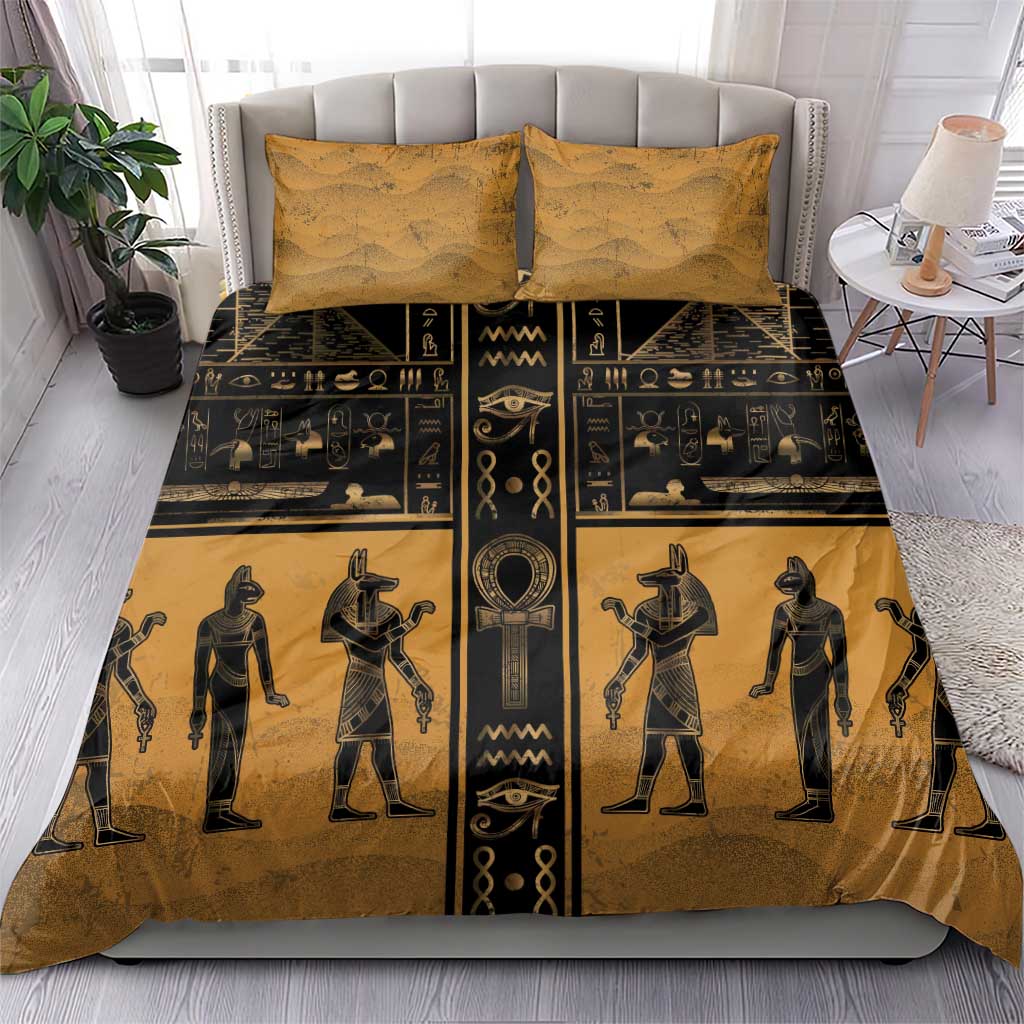 Egypt Bedding Set Ancient Ankh Luxury - Wonder Print Shop