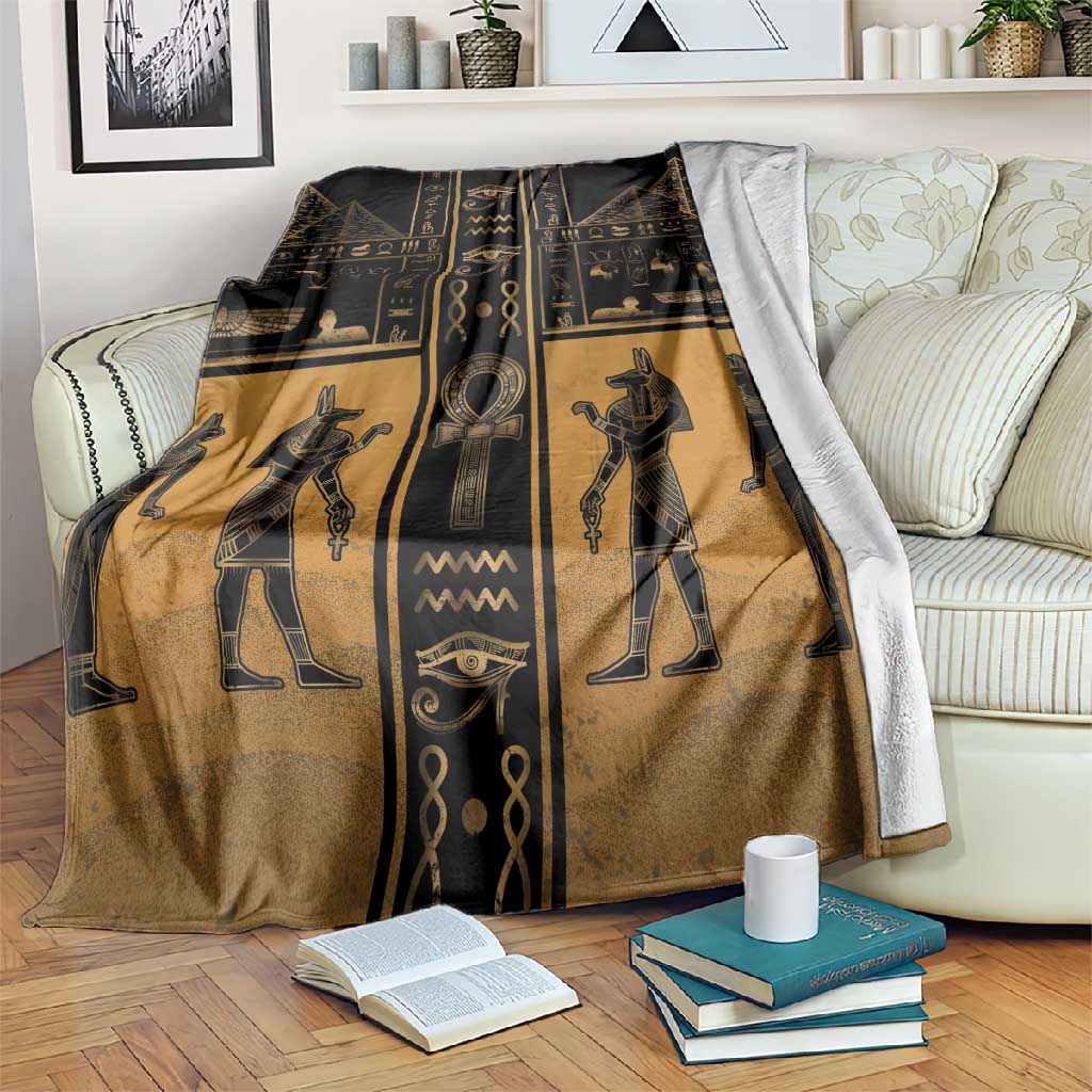 Egypt Blanket Ancient Ankh Luxury - Wonder Print Shop