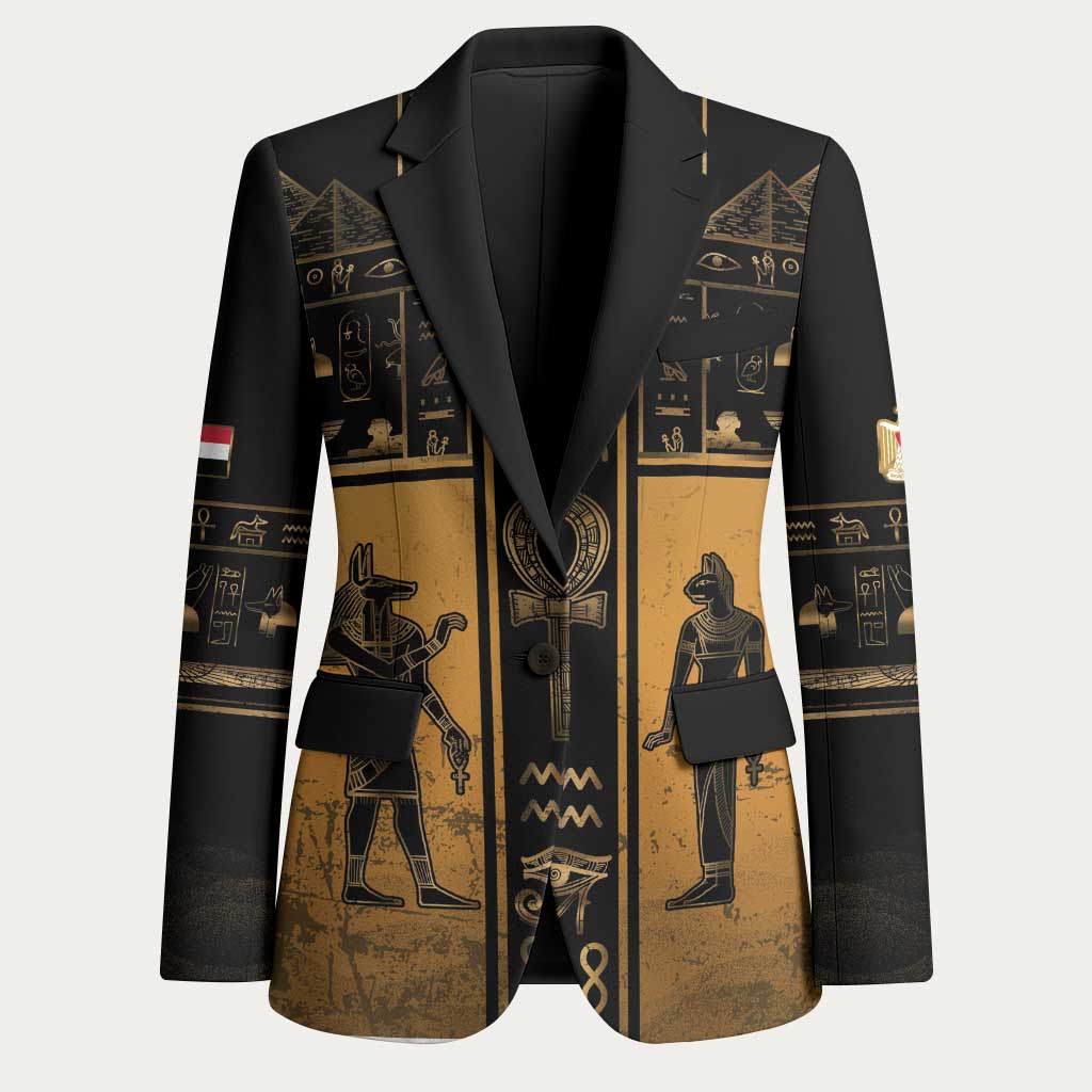 Personalized Egypt Blazer Ancient Ankh Luxury - Wonder Print Shop