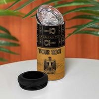 Personalized Egypt 4 in 1 Can Cooler Tumbler Ancient Ankh Luxury - Wonder Print Shop