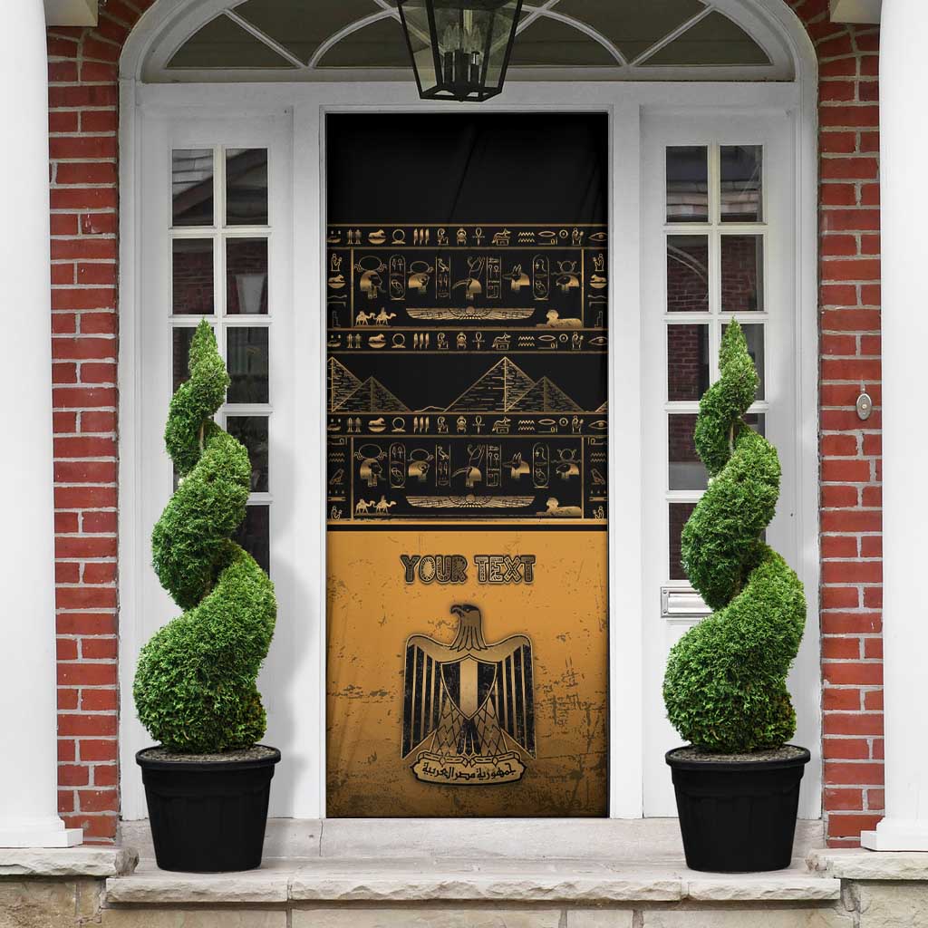 Personalized Egypt Door Cover Ancient Ankh Luxury - Wonder Print Shop