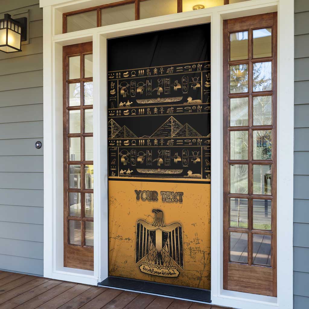 Personalized Egypt Door Cover Ancient Ankh Luxury - Wonder Print Shop