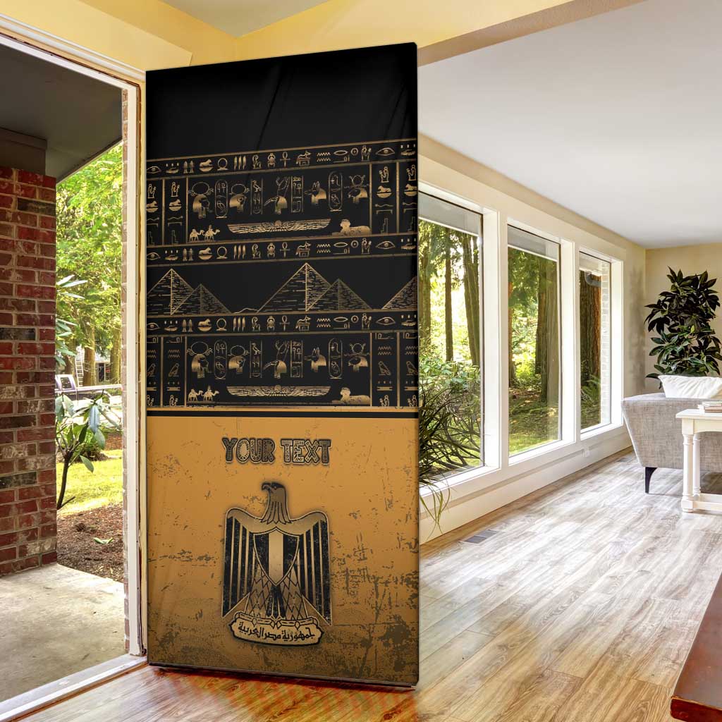 Personalized Egypt Door Cover Ancient Ankh Luxury - Wonder Print Shop