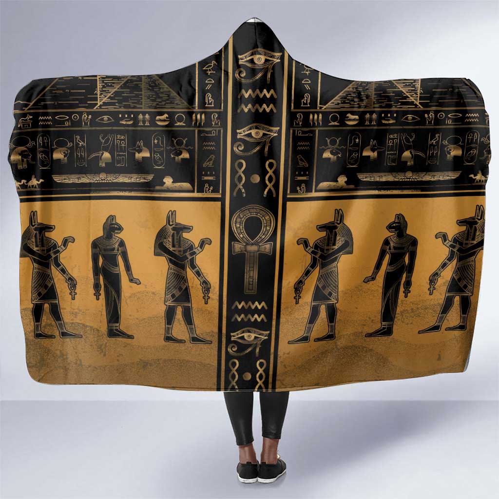 Egypt Hooded Blanket Ancient Ankh Luxury - Wonder Print Shop