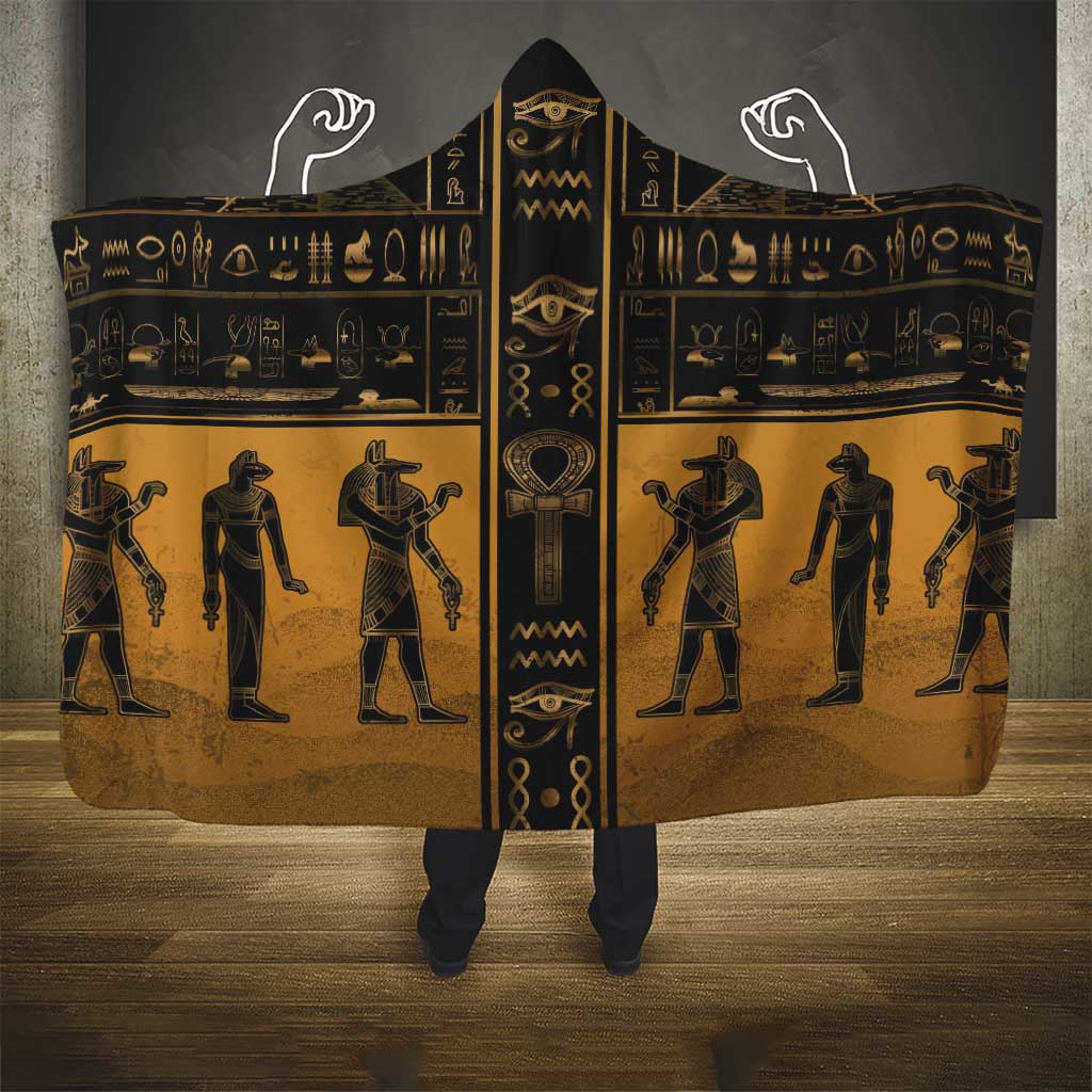 Egypt Hooded Blanket Ancient Ankh Luxury - Wonder Print Shop
